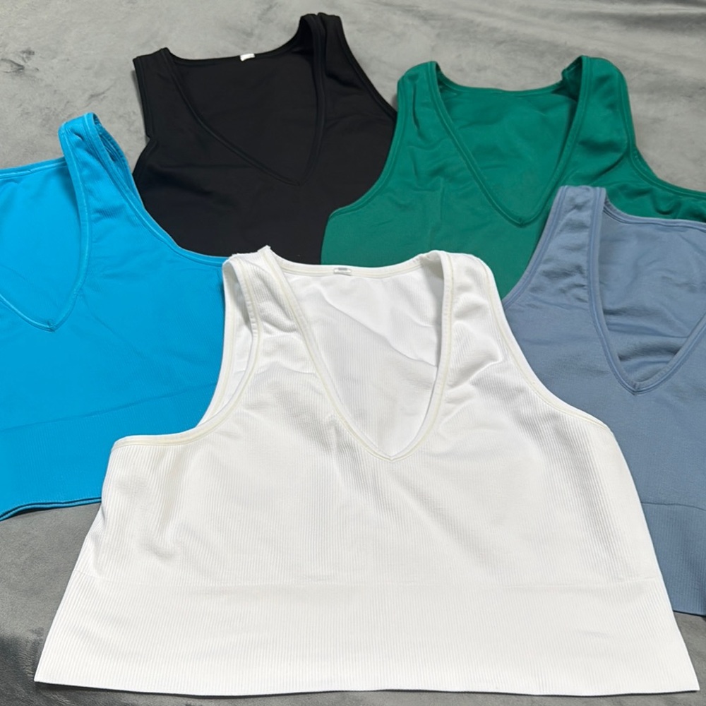 Athleta Bundle of Five Sleeveless Crop Tops